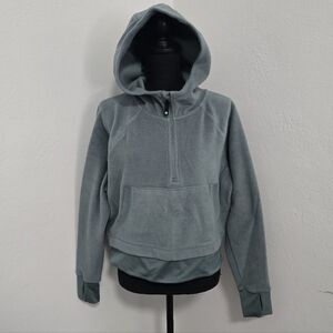 Women's Slate Blue Hooded Fleece Pullover Hoodie